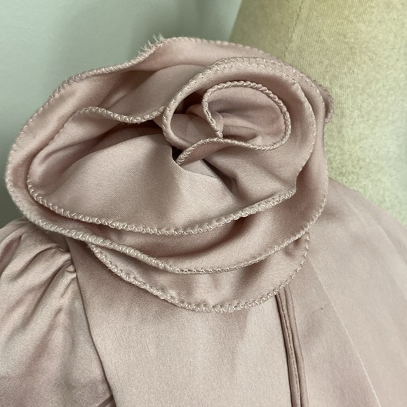 ASTR THE LABEL CARMELITA ONE SHOULDER BLOUSE SZ LARGE PALE PINK - Picture 10 of 12